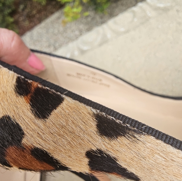 Talbots animal print Leopard Print Pony Hair Classic Platform Pumps Heels 7B - Picture 4 of 15